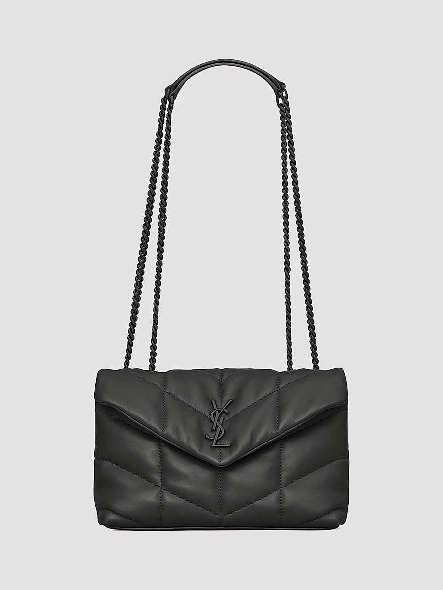 Saint Laurent Women's Toy Puffer Shoulder Bag In Lambskin - Noir