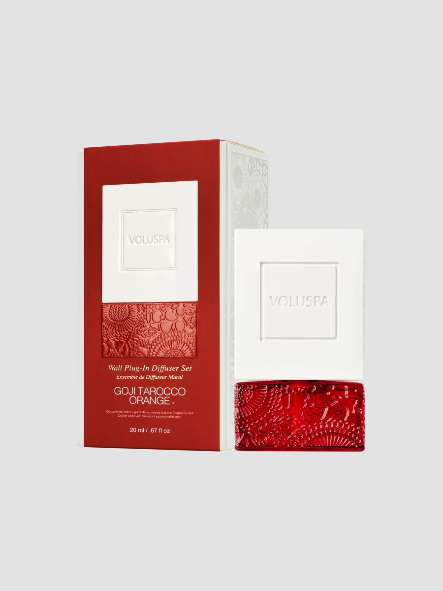 Voluspa Japonica Goji Tarocco Orange Wall Plug-In Diffuser Kit
