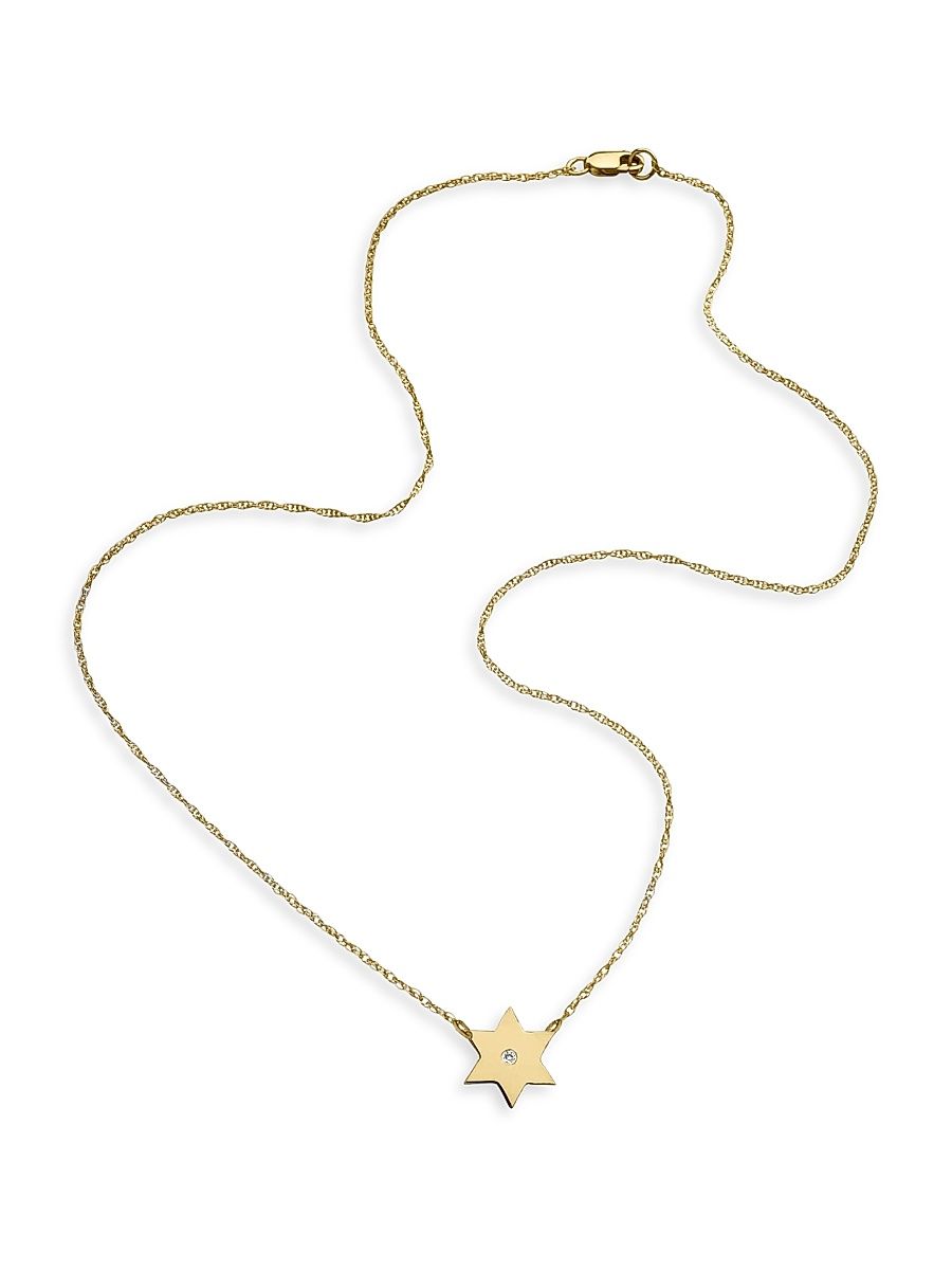 Women's Stella 18K-Gold-Vermeil & 0.01 TCW Diamond Necklace - Gold Vermeil