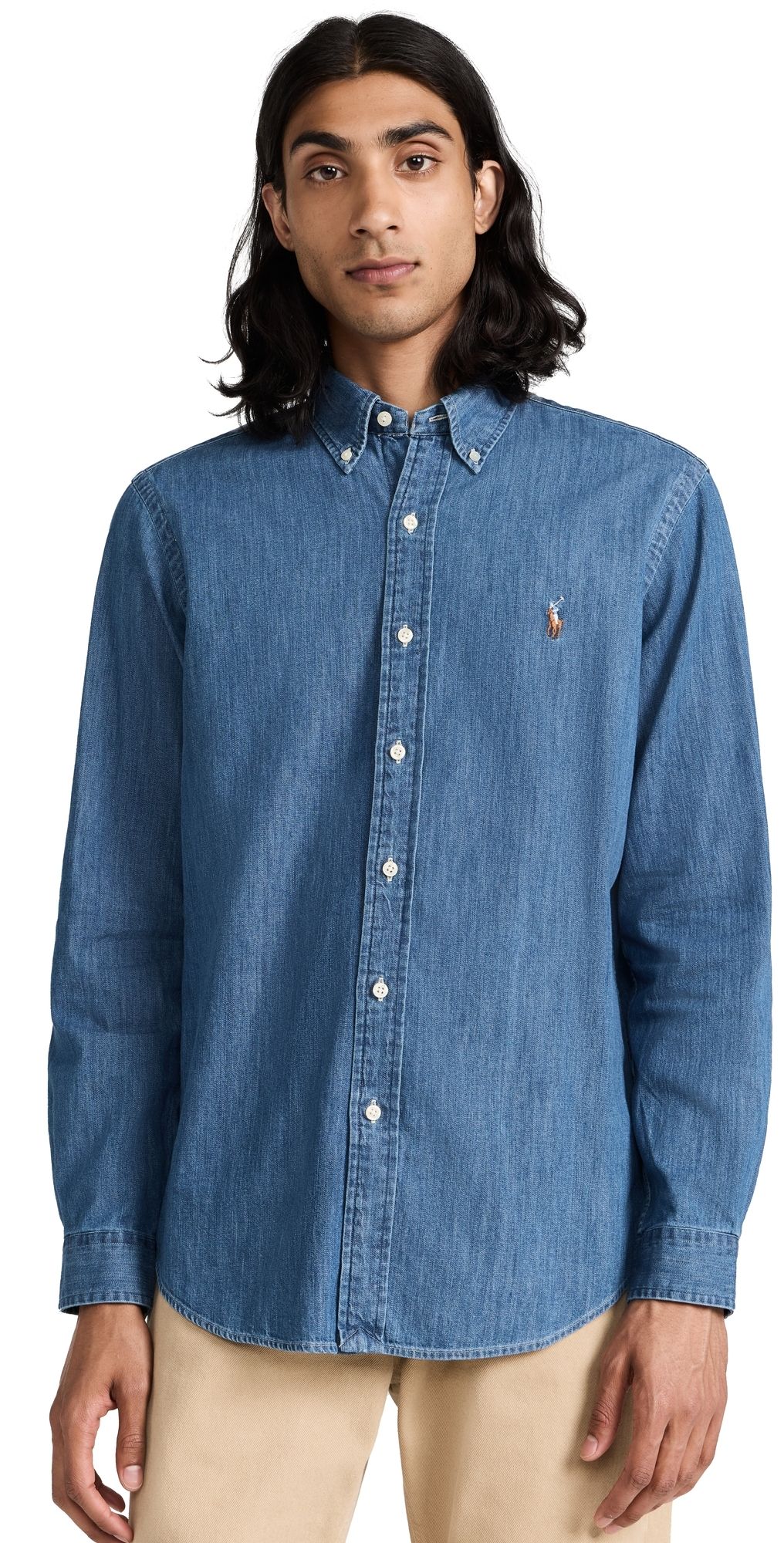Polo Ralph Lauren Classic Fit Denim Shirt Denim L