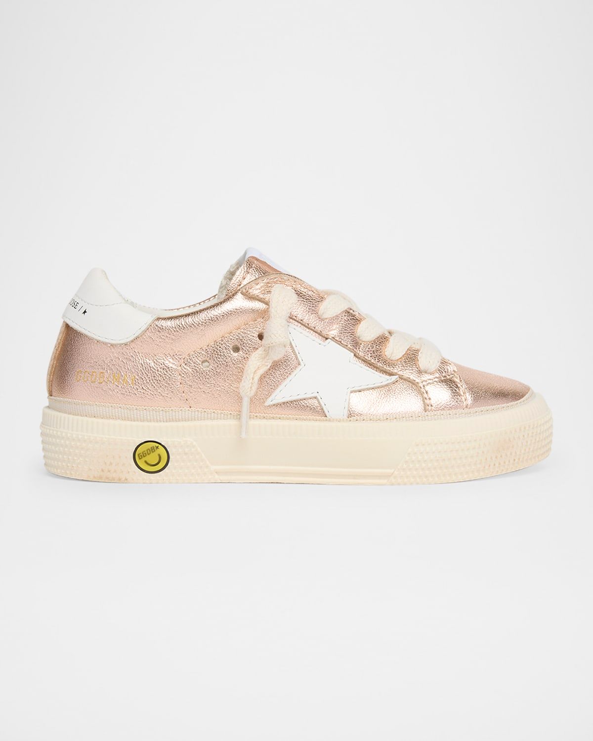 Girl & apos;s May Laminated Leather Low-Top Sneakers