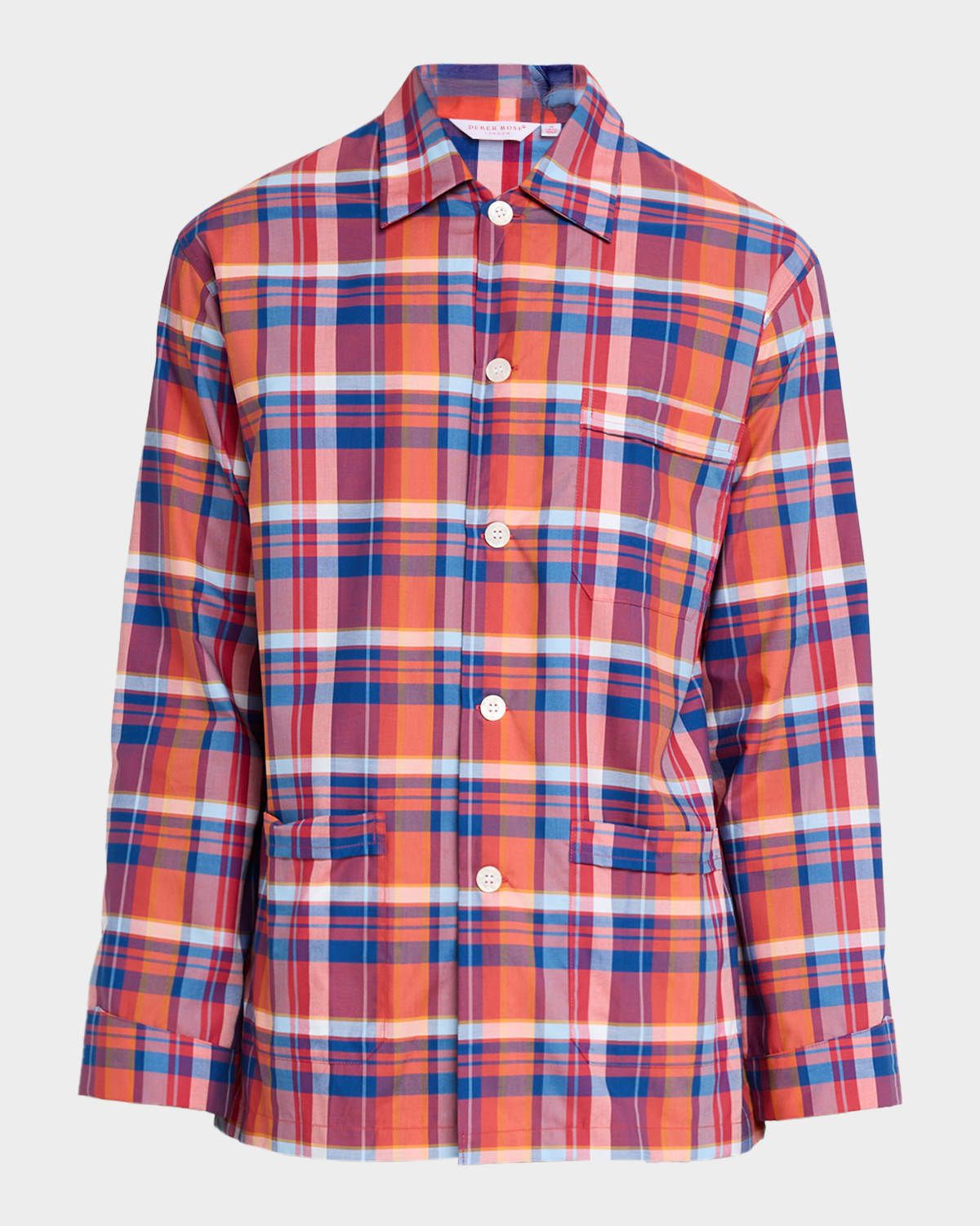 Men & apos;s Barker Cotton Multi-Check Short Pajama Set