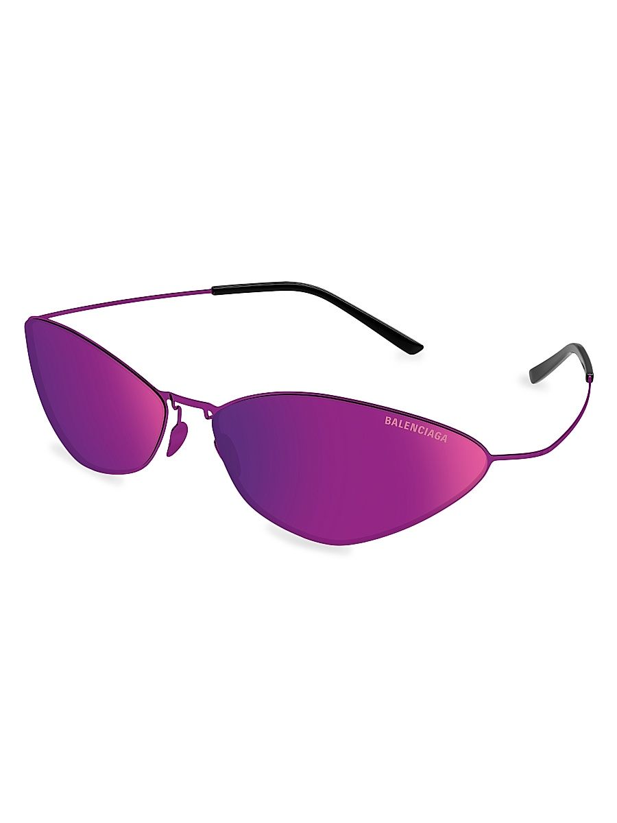 Women's Malibu 68MM Cat-Eye Sunglasses - Mirrored Pink