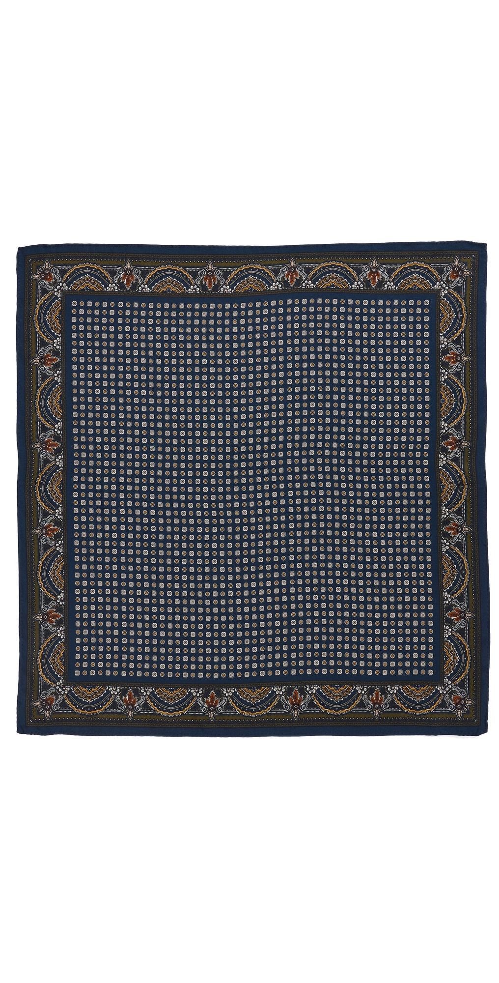 Veronica Beard Sava Scarf Heritage Navy Multi One Size