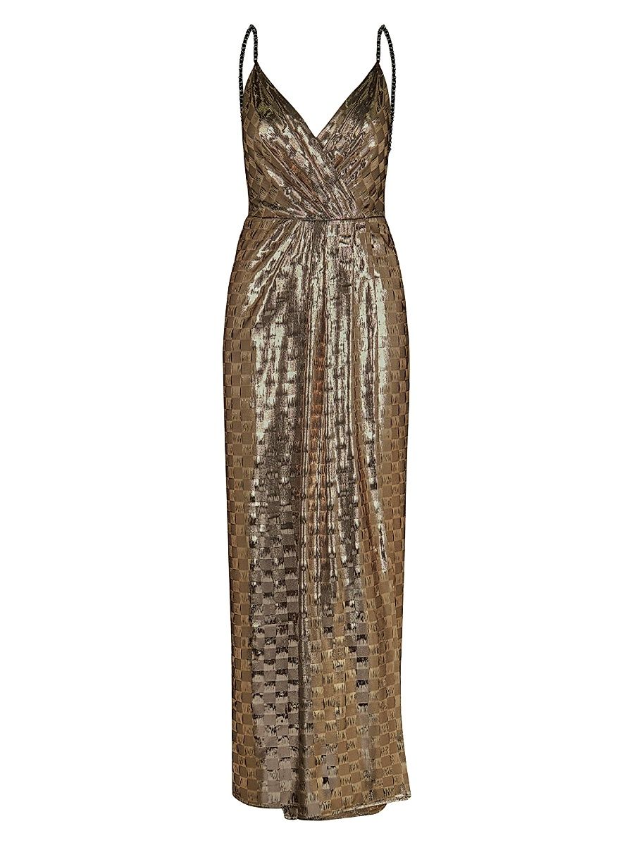 Women's Henna Night Maxi Dress - Black Ecru - Size 8