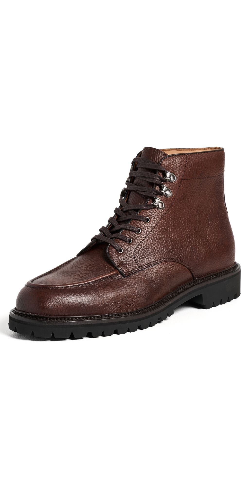 G. H. Bass 1876 Huntsman Lace-Up Boots BROWN LEATHER TUMBLED 8.5