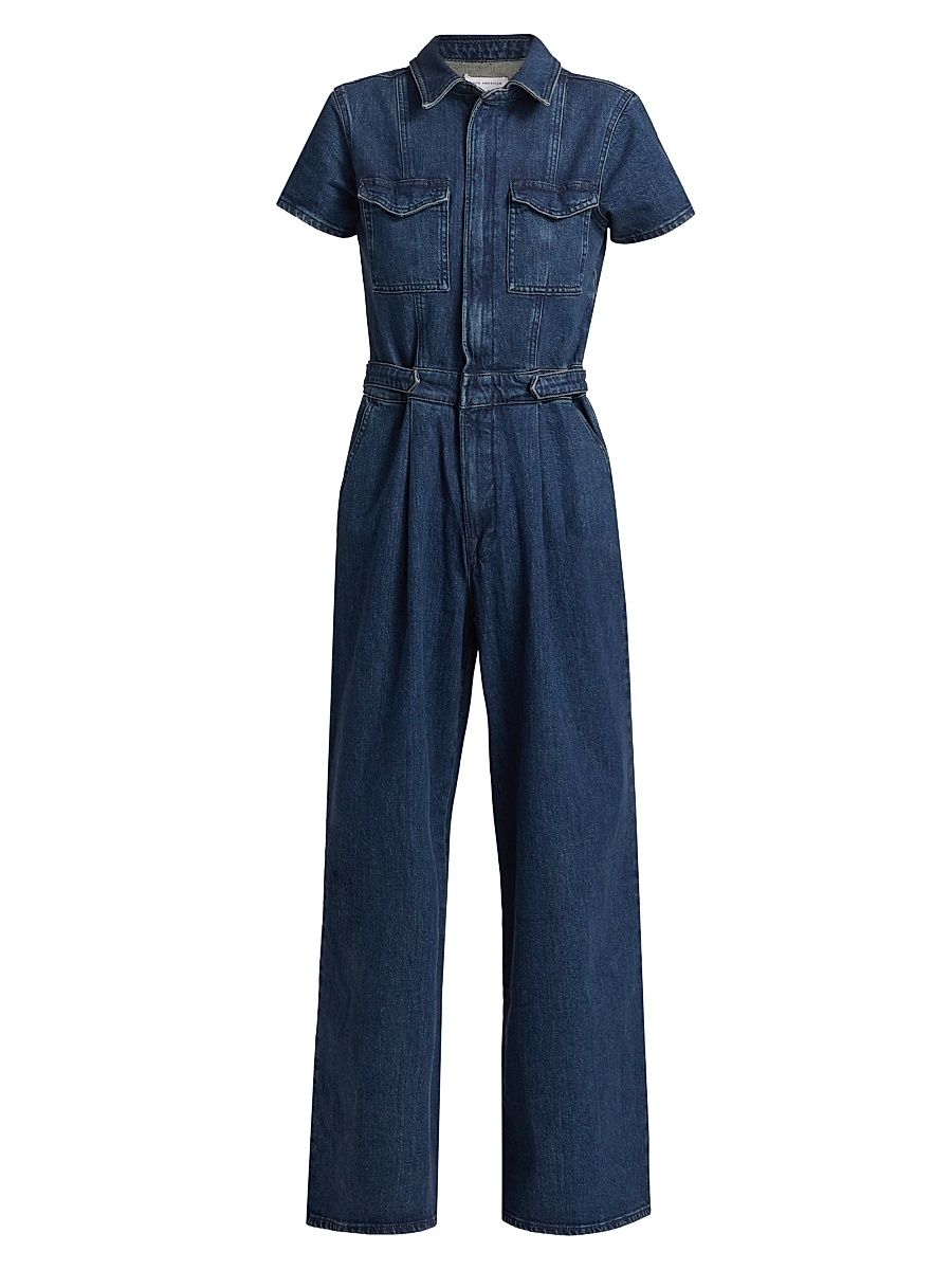 Women's Fit For Success Denim Jumpsuit - Indigo - Size Small