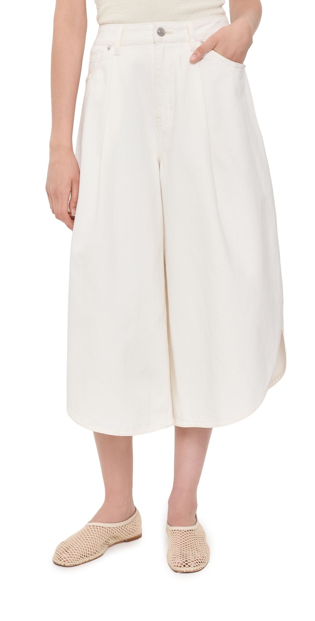 Sea Milene Denim Culottes White 2
