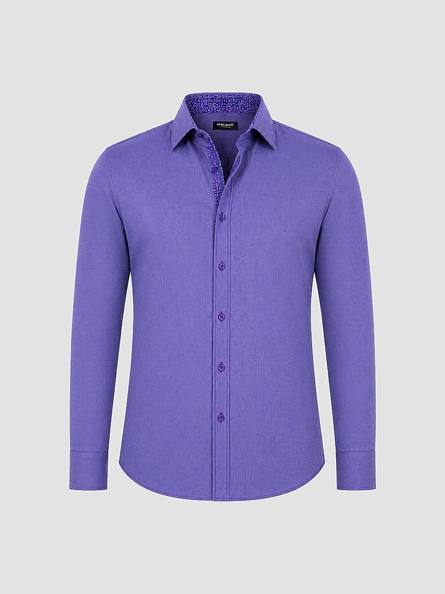 Men's Einstein Stretch Shirt - Purple - Size XXXL
