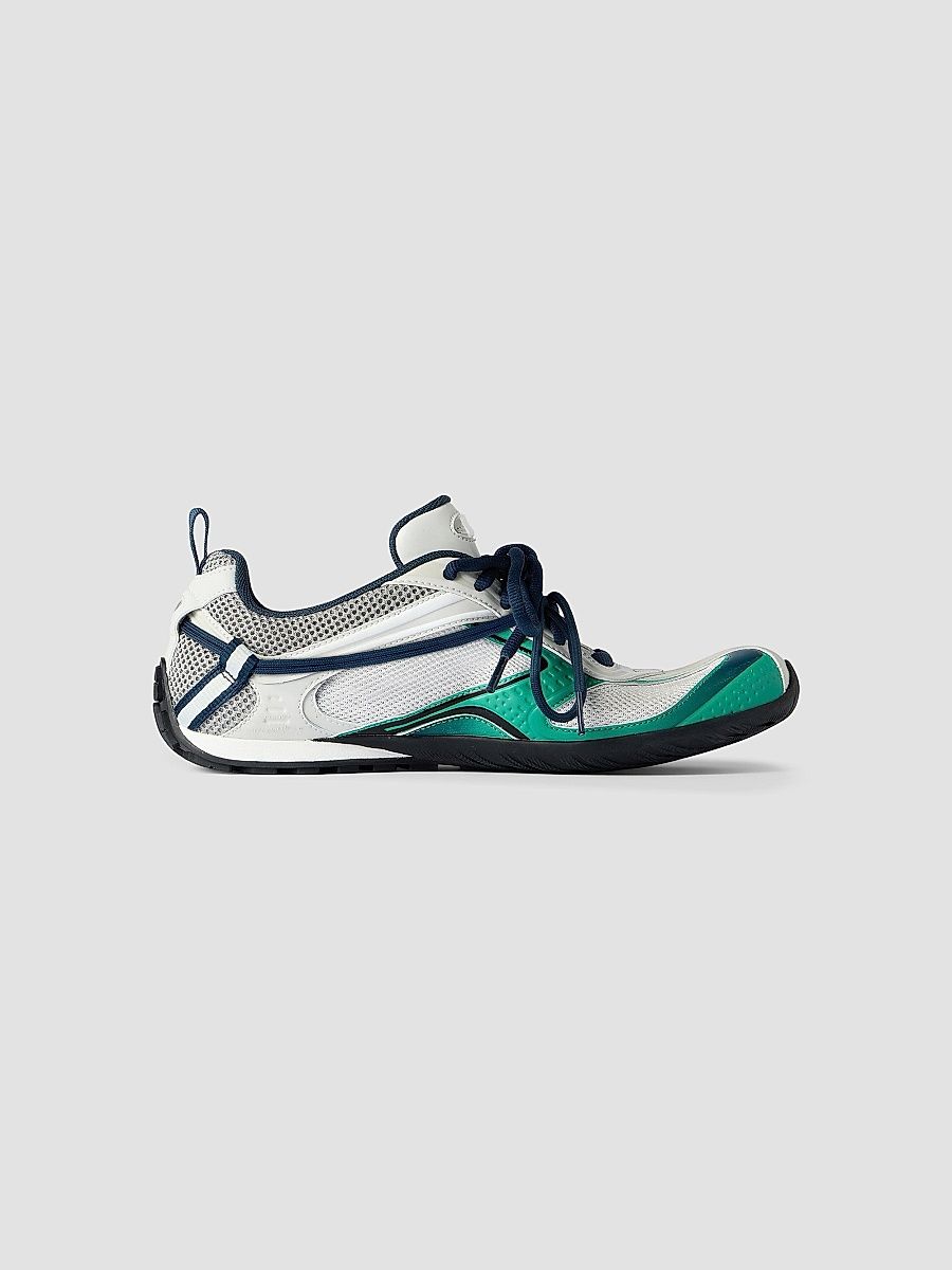 Balenciaga Men's Radar Gradient Lines Sneakers - Light Grey Green Black - Size 11