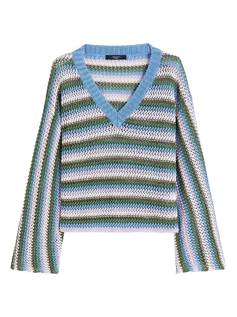 Women's Linen Yarn Sweater - Multicolour - Size XL