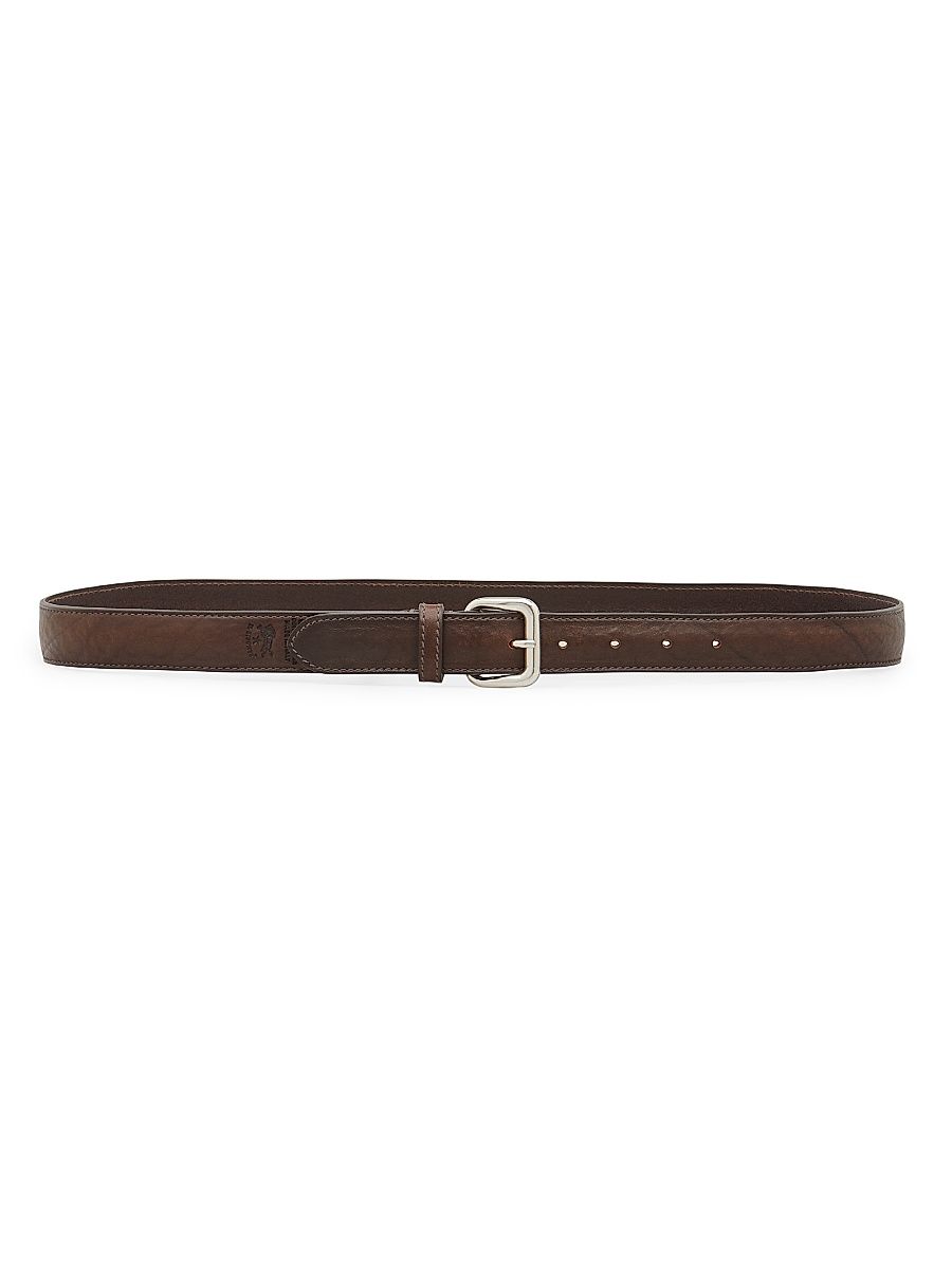 Women's Heritage Classic Leather Belt - Dark Brown - Size XL