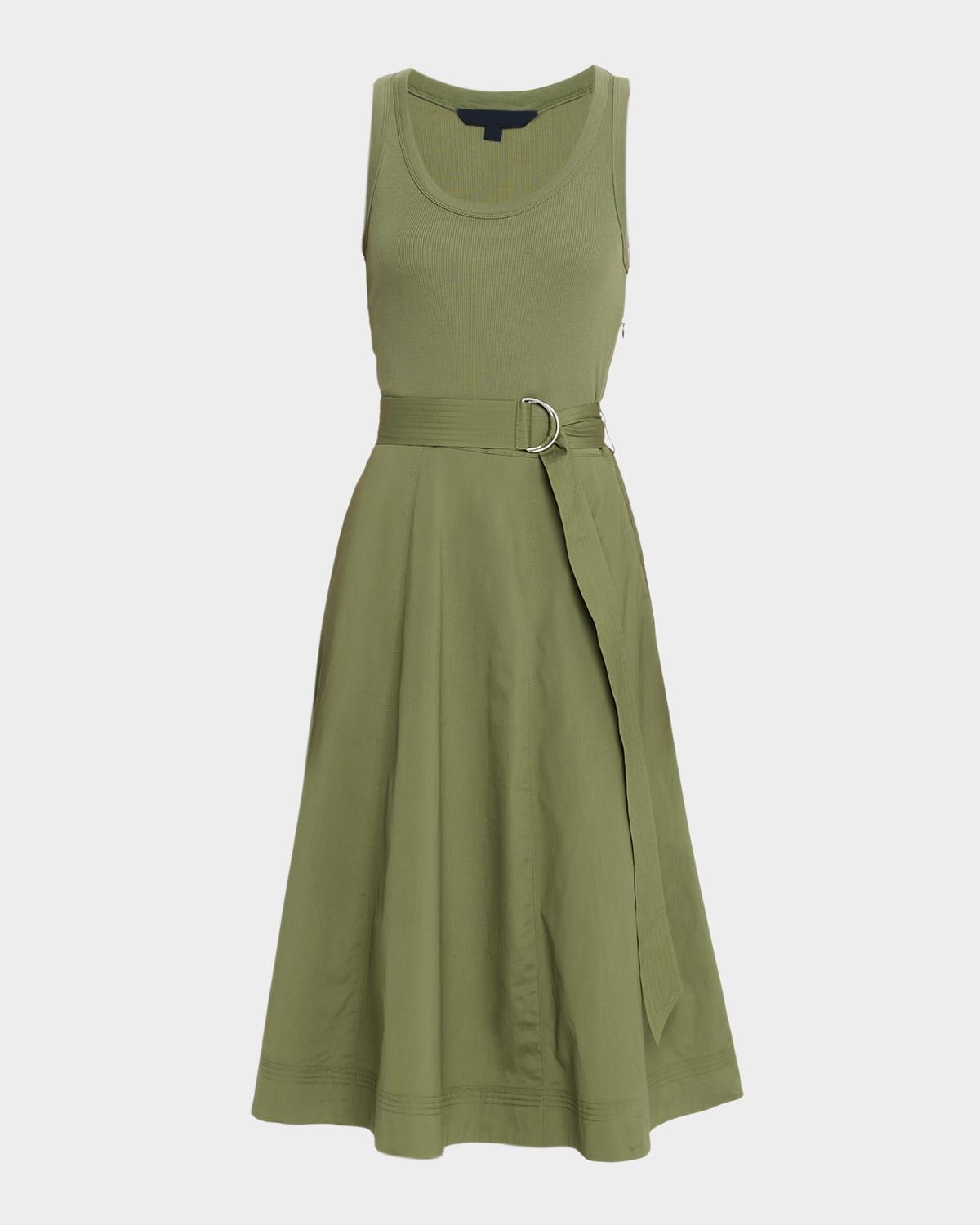 Ennis Mixed-Media Dress