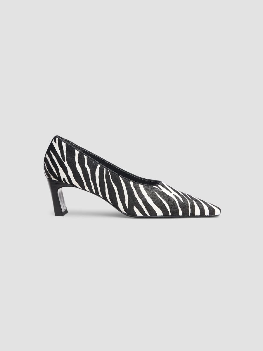 rag & bone Women's Kai 55MM Zebra-Print Calf Hair Pumps - Zebra Hair Calf - Size 11