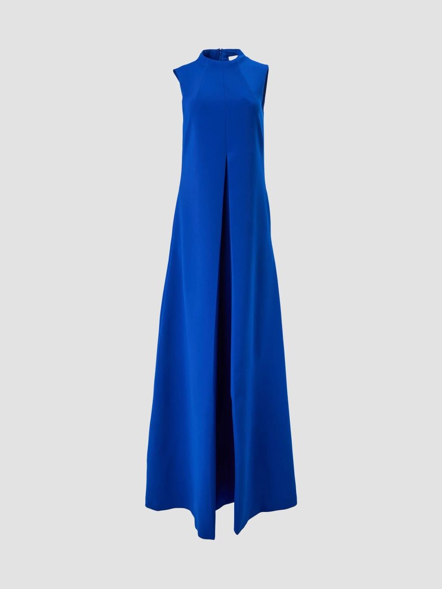 Carolina Herrera Women's Pleated A-Line Gown - Ultramarine - Size 12