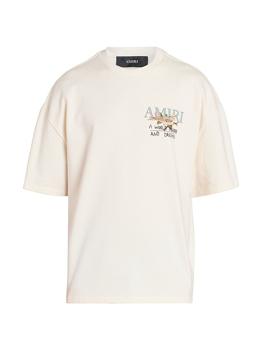 Men's Hope & Dreams Logo Oversized T-Shirt - Alabaster - Size Small