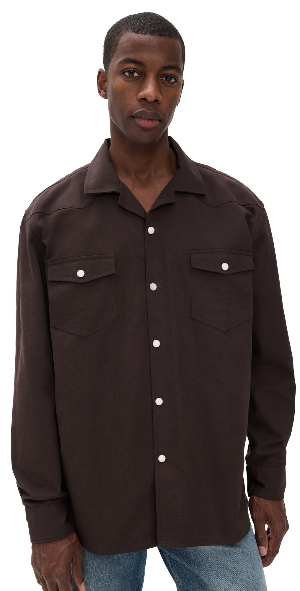 OAS Clint Shirt Dark Brown L