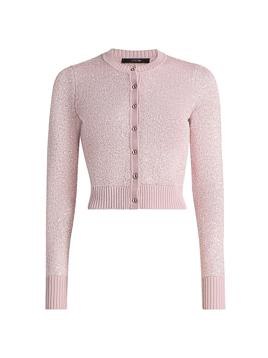 Women's Mollie Sequined Cardigan - Ballet - Size Large