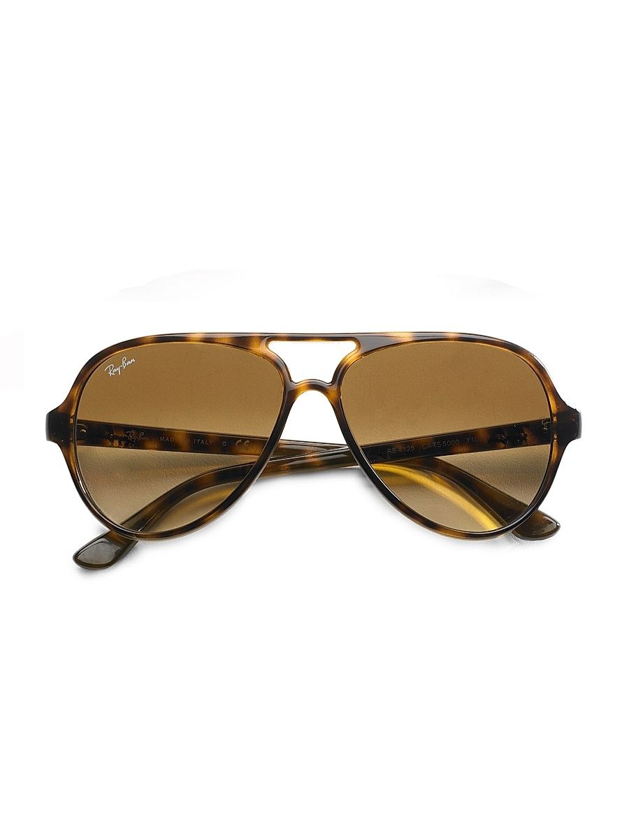 Women's RB4125 Iconic Cats 5000 59MM Aviator Sunglasses - Tortoise