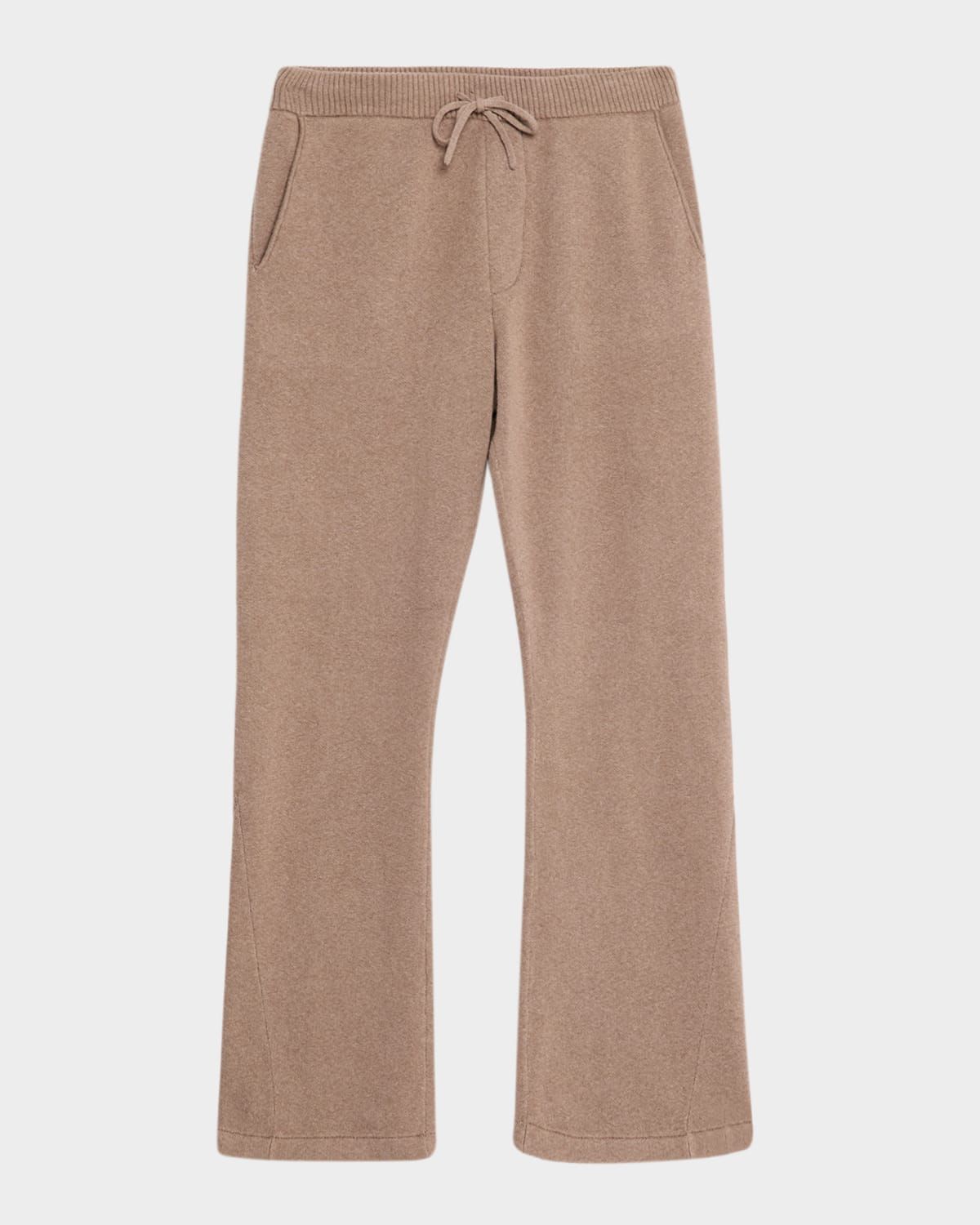 Men & apos;s Cotton and Cashmere Double-Knit Flare-Leg Trousers