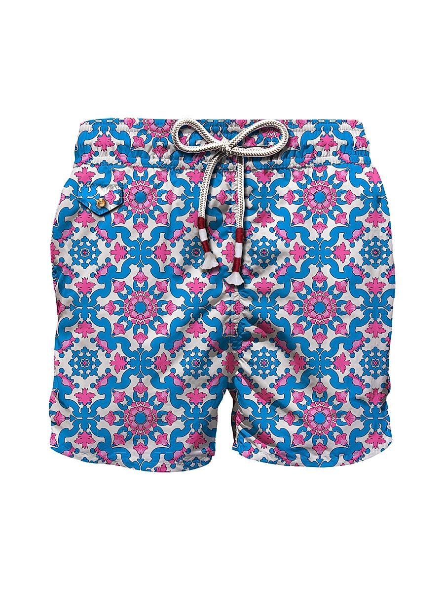Men's Maj Life Ultralight Swim Shorts - Blue Pink White - Size XXL