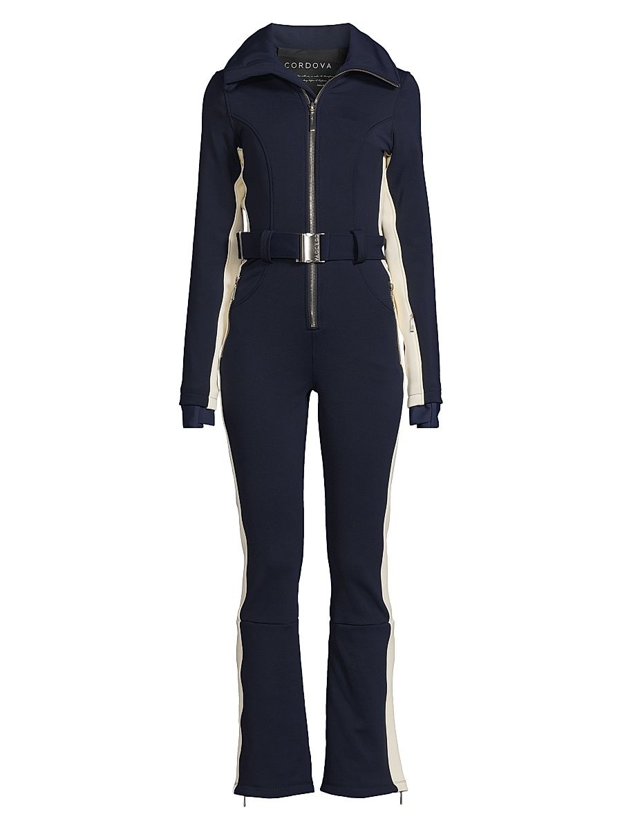 Women's Boot-Cut Fitted Ski Suit - Indigo - Size XS