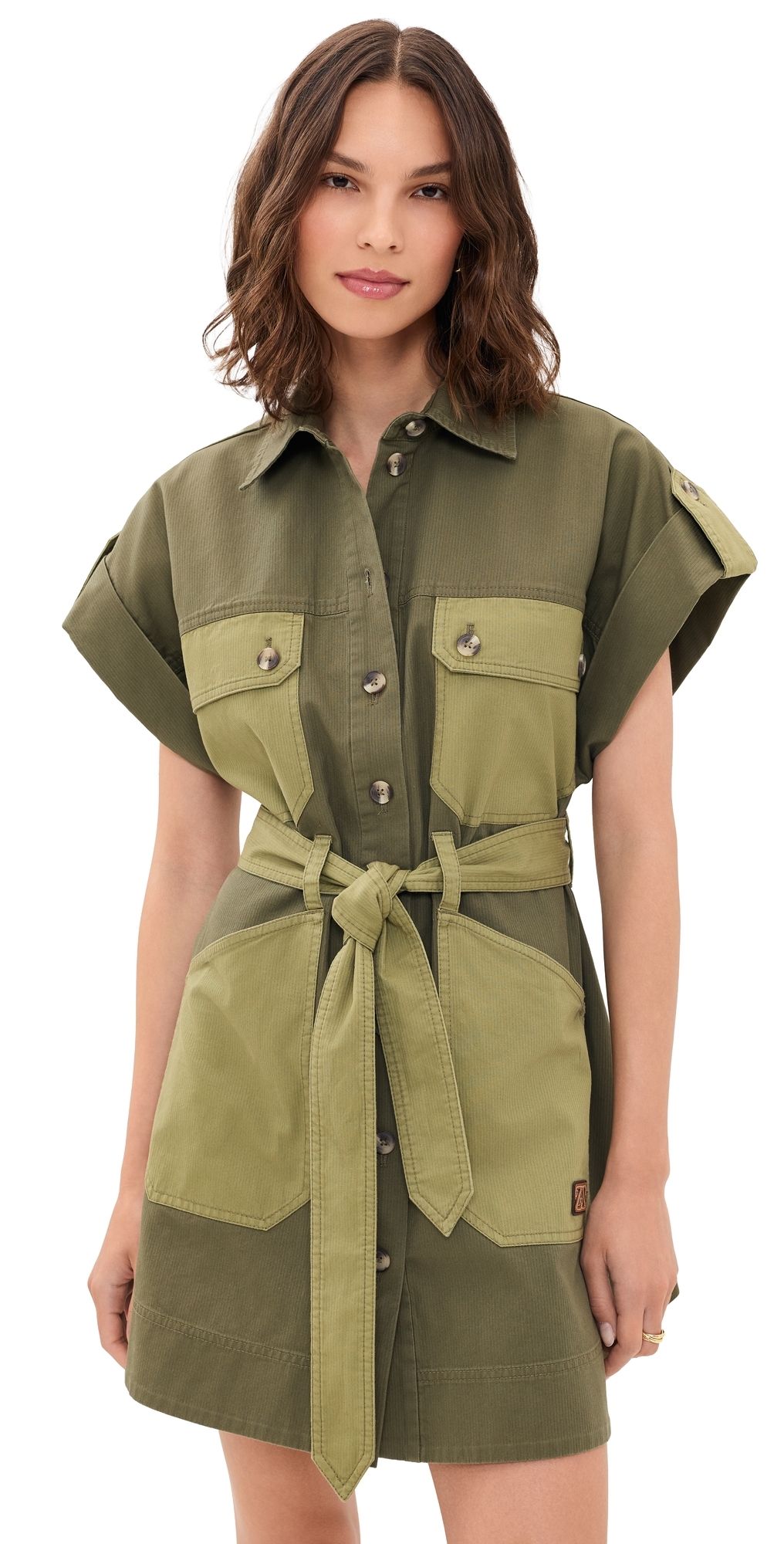 Zimmermann Solstice Mini Dress Khaki 4