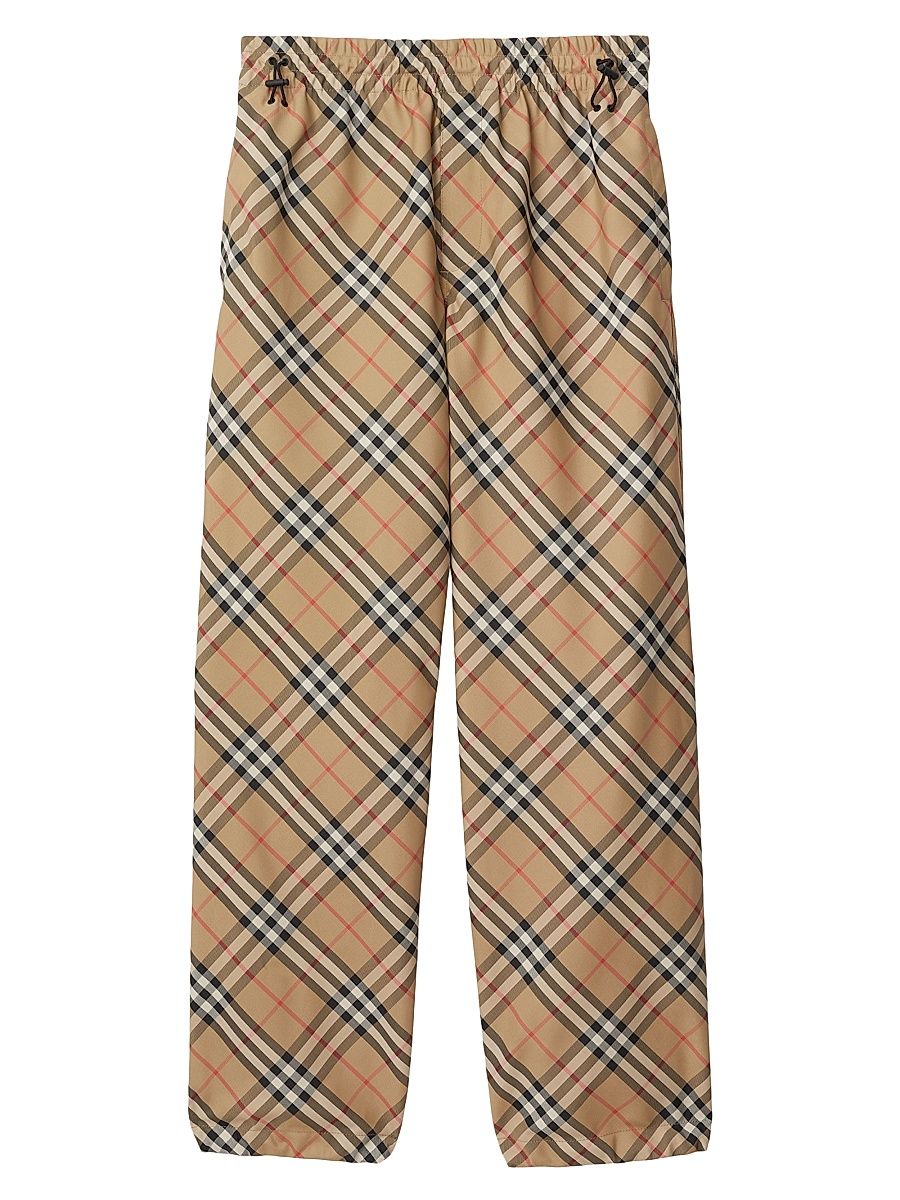 Men's Heritage Check Track Pants - Sand Check - Size XXL