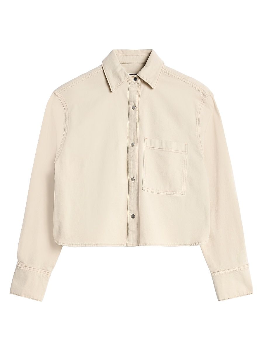 Women's Ivy Workwear Crop Shirt - Colored Comfort - Size XS