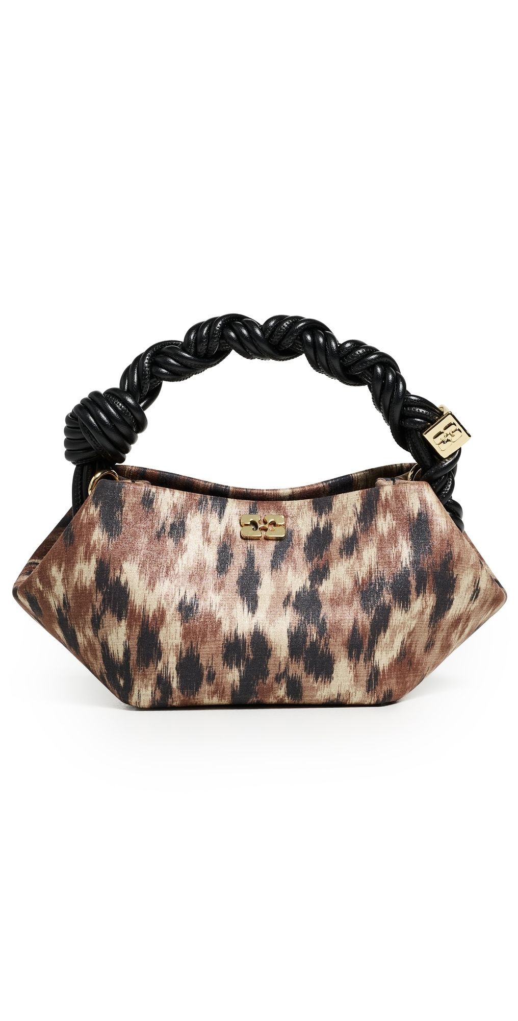 GANNI Bou Mini Taffeta Pouchette Burro One Size