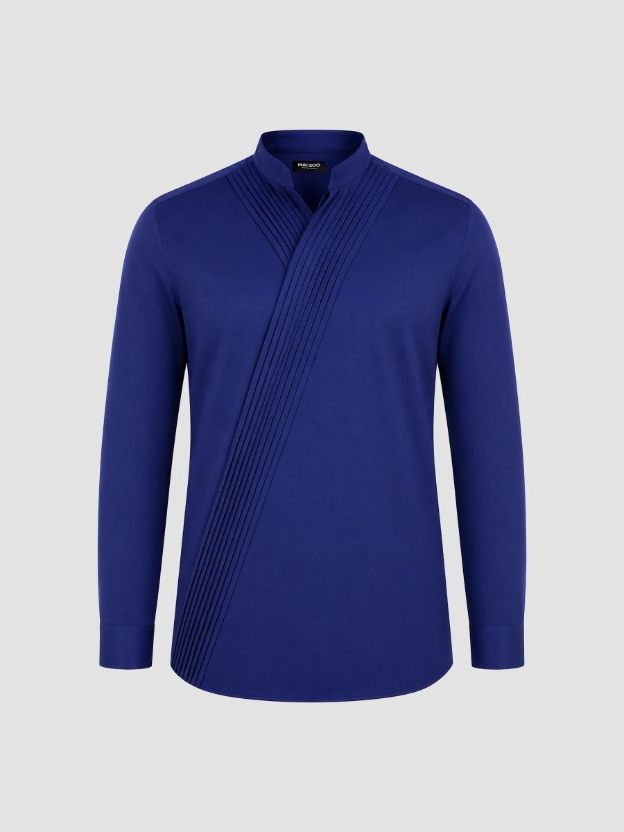 Maceoo Men's Kymono Shirt - Blue - Size XXXL