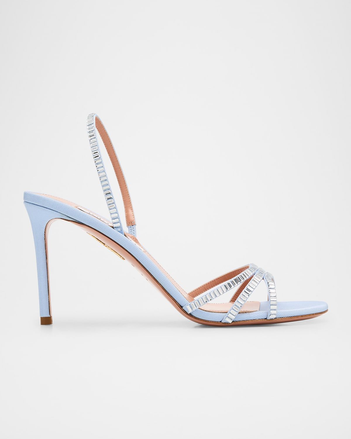 Memoire Crystal Grosgrain Halter Sandals