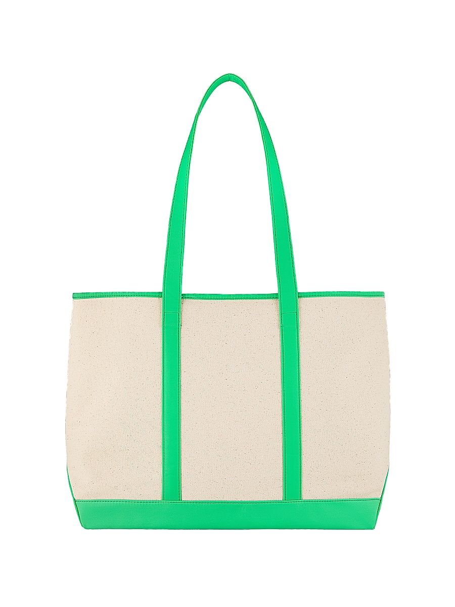 Women's Canvas & Nylon Small Shopper Tote - Avocado