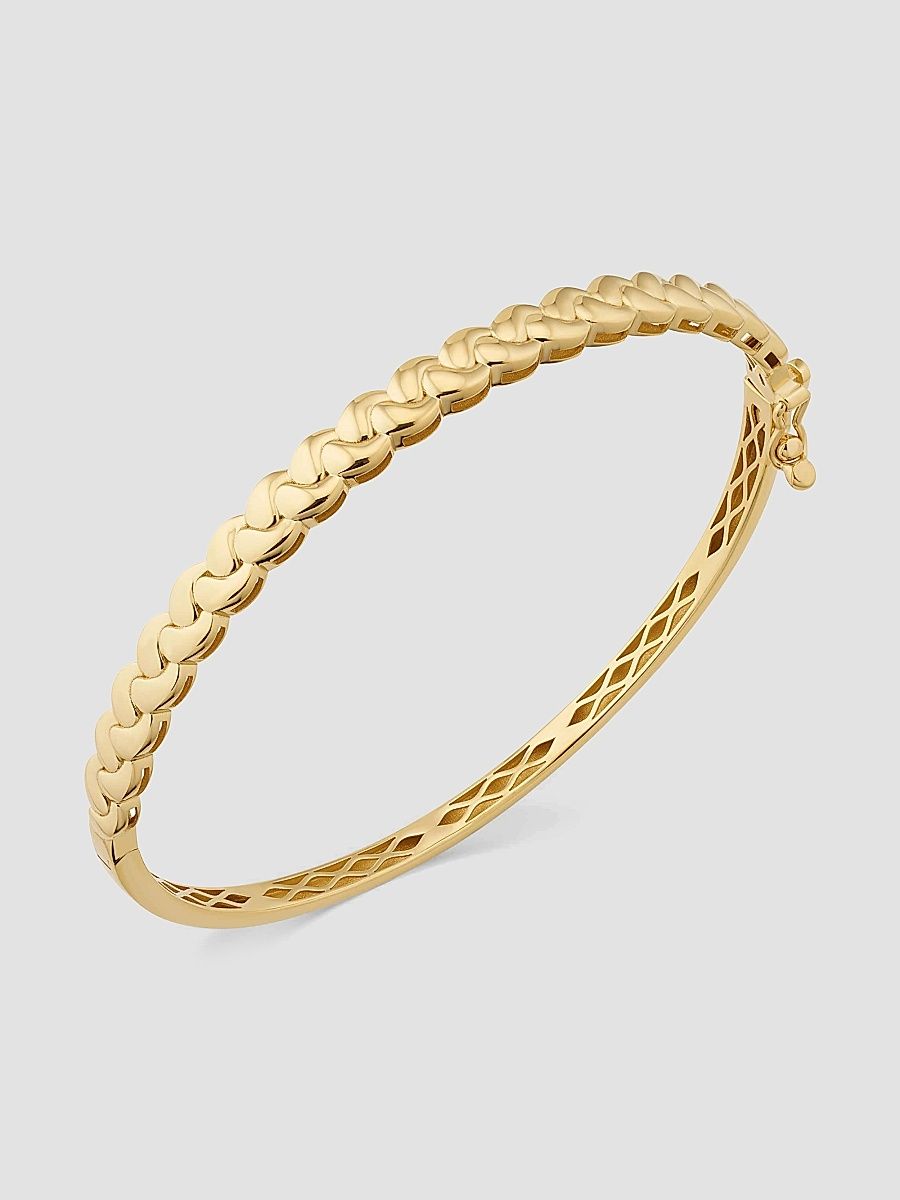 Women's 14K Yellow Gold Harmony Bangle - Gold - Size 7.5