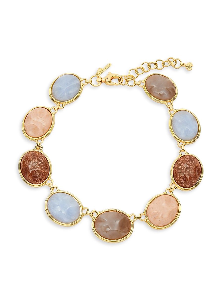 Women's Reflection 14K-Gold-Plated & Resin Collar Necklace - Twilight