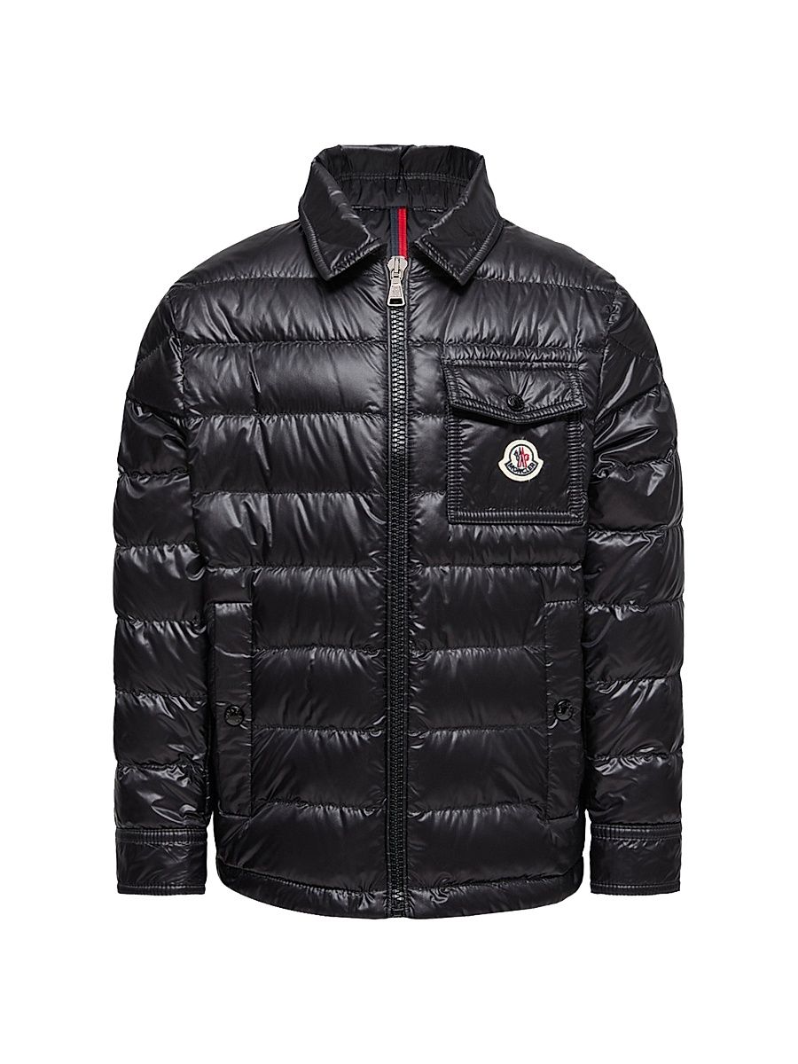 Little Boy's and Boy's Mourillon Puffer Shacket - Black - Size 14