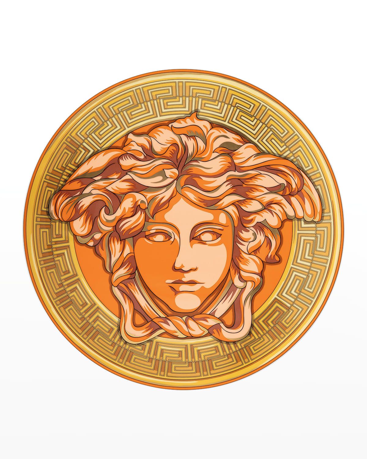 Medusa Amplified Orange Coin Service Plate