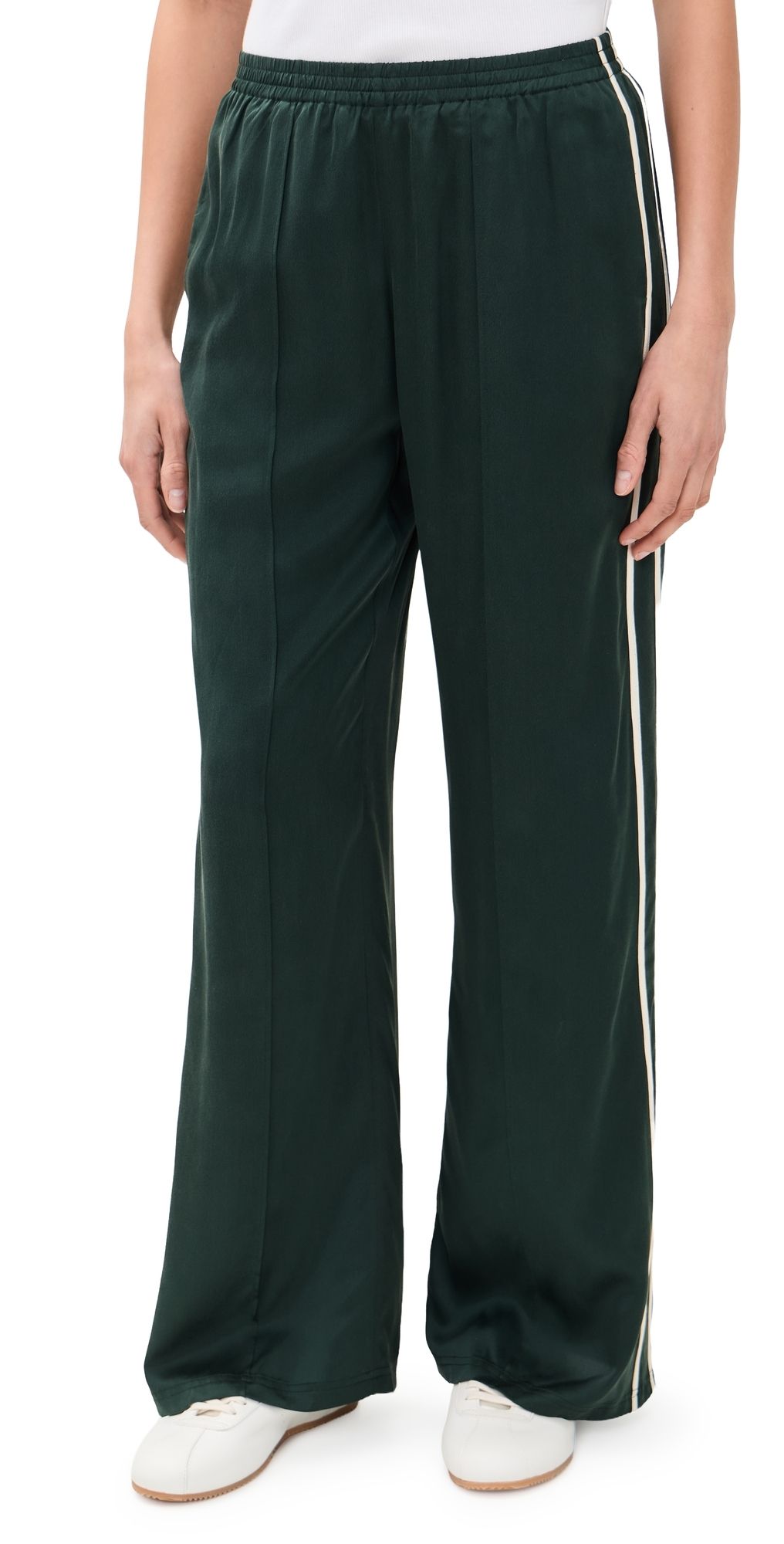 The Upside Marnie Silk Track Pants Green M