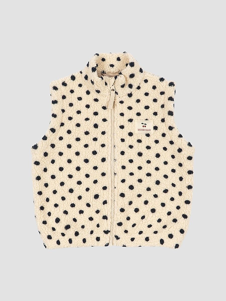 Little Girl's & Girl's Jody Polka Dot Teddy Vest - Dot Lumiere - Size 7