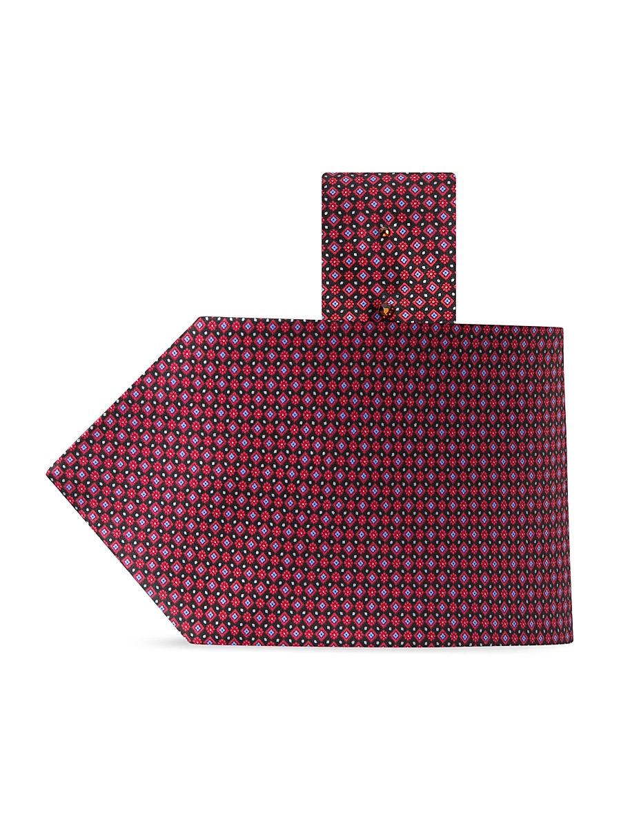 Men's Luxury Silk Tie - Dark Red