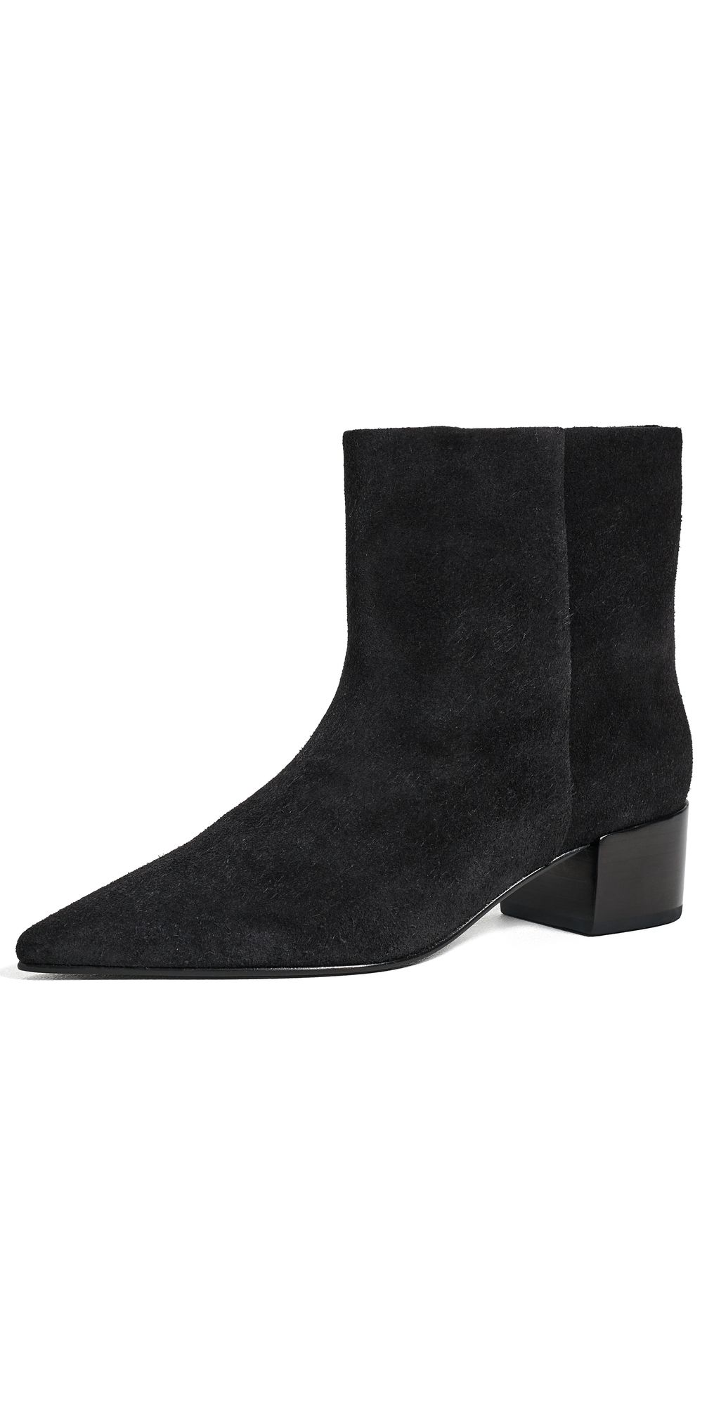 Black Suede Studio Blaze 45 Booties Black Suede 36