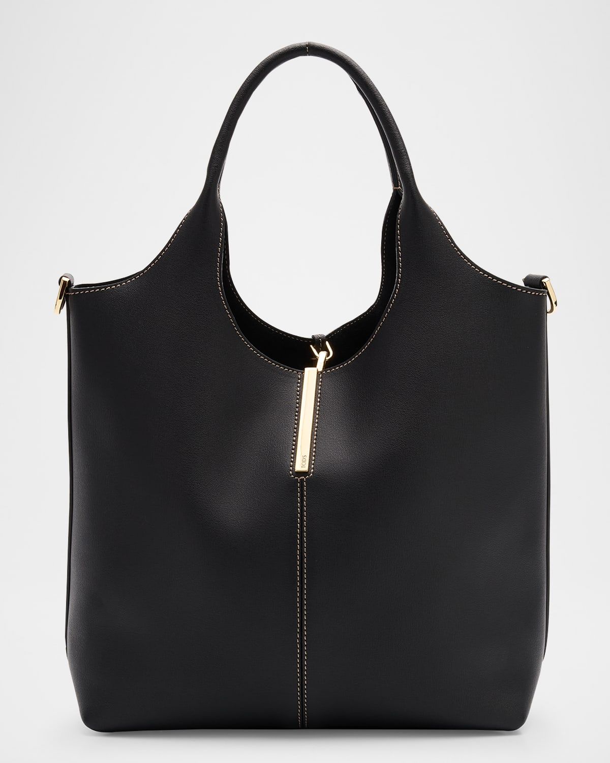 Small Leather Tote Shopping Bag