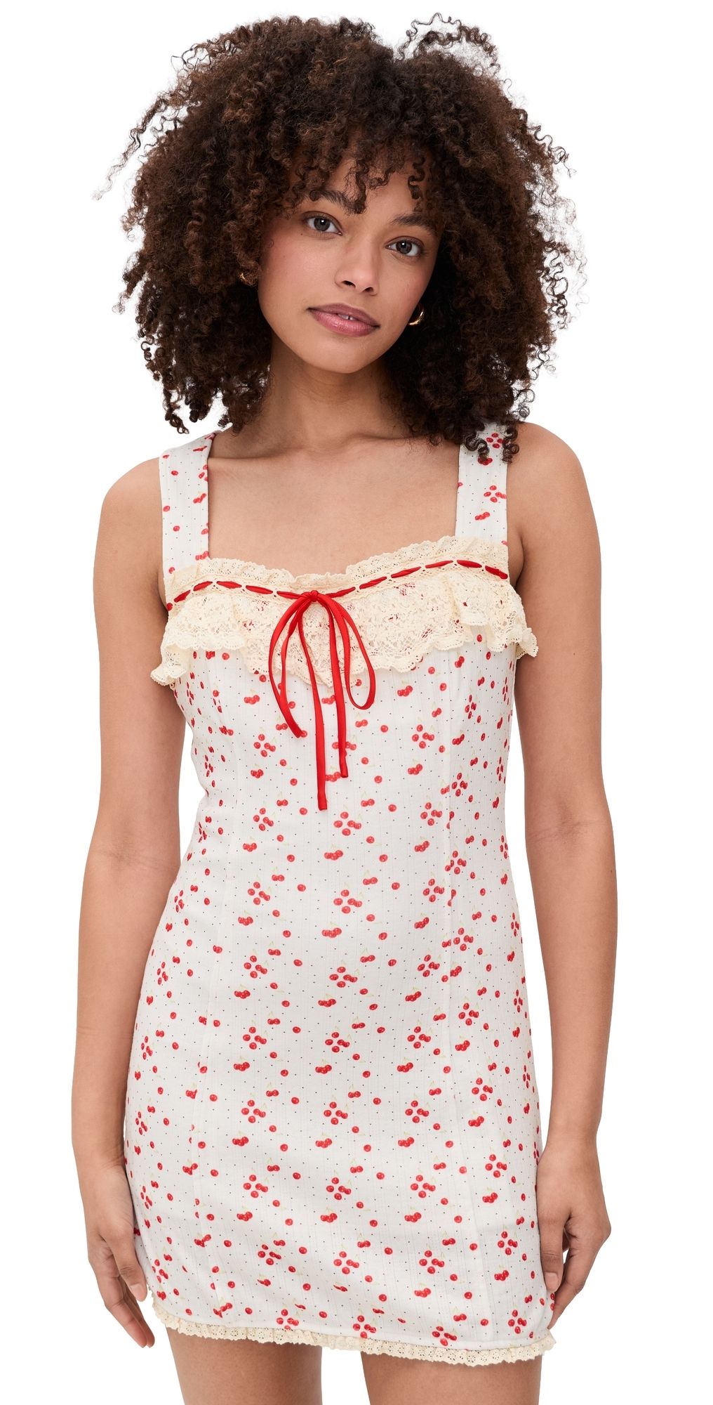 Bailey Rose Floral Mini Dress Cream XS