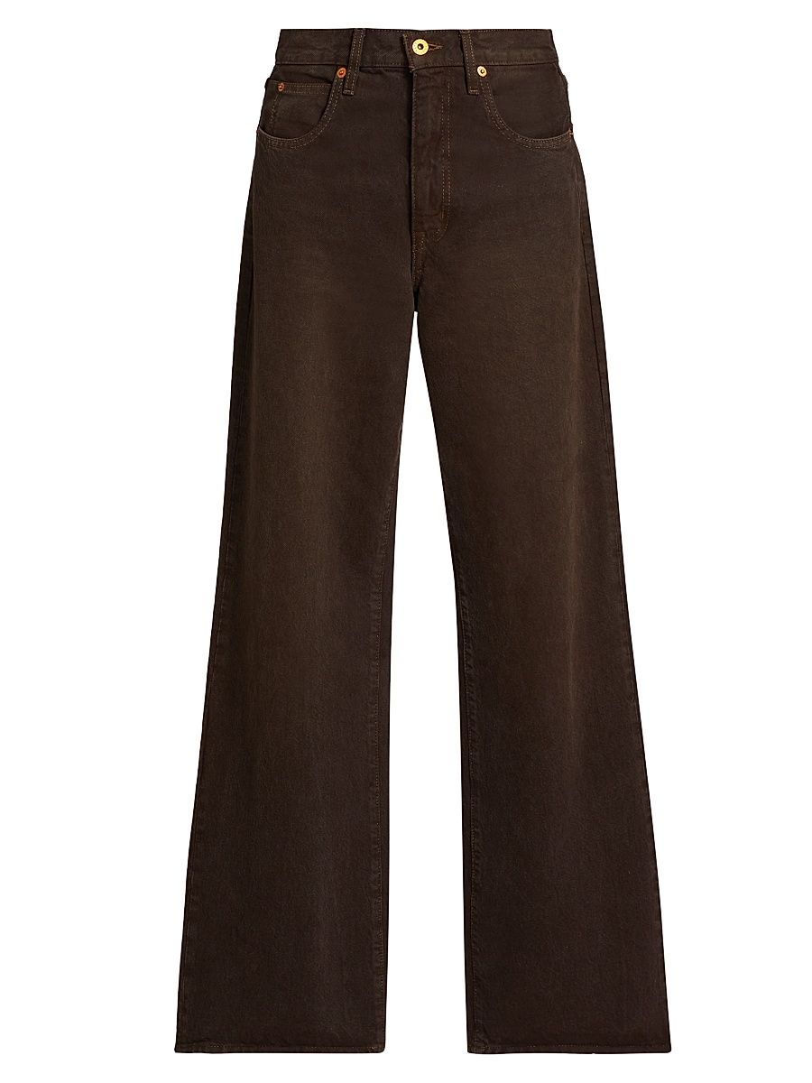 Women's Grace High-Rise Wide-Leg Jeans - Northern Cedar - Size 24