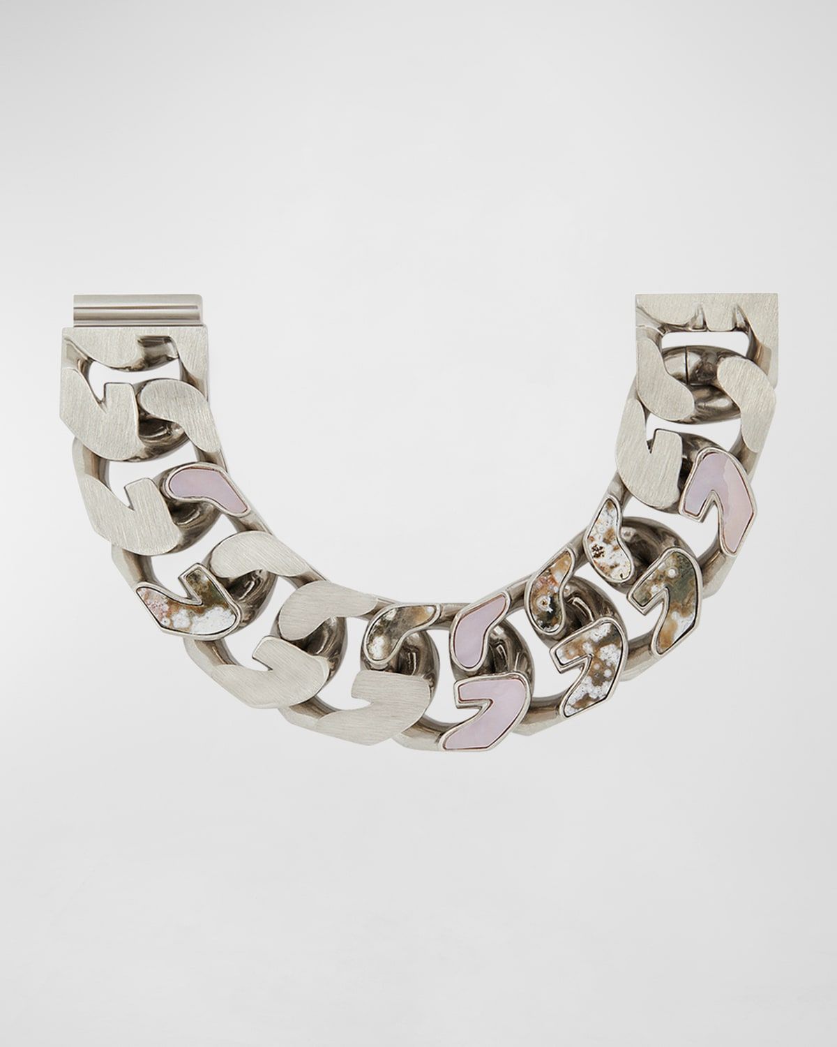 Men & apos;s G-Chain Bracelet w/ Stone Insets