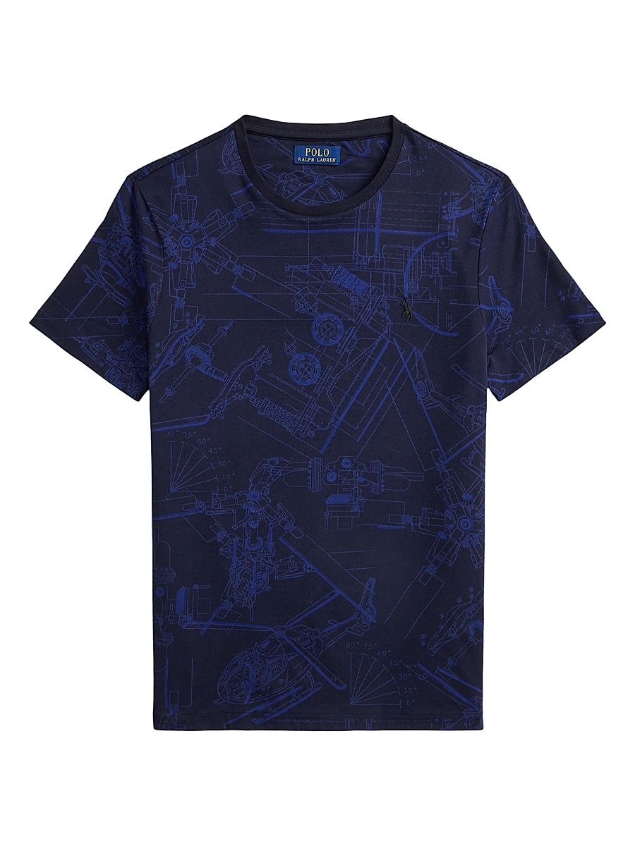 Men's Schematic Cotton Crewneck T-Shirt - Schematic Camo - Size XXL