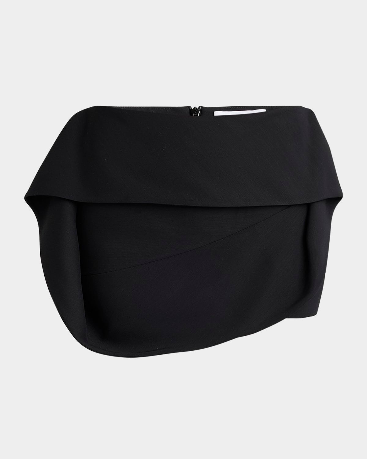 Wool Faille Micro Skirt