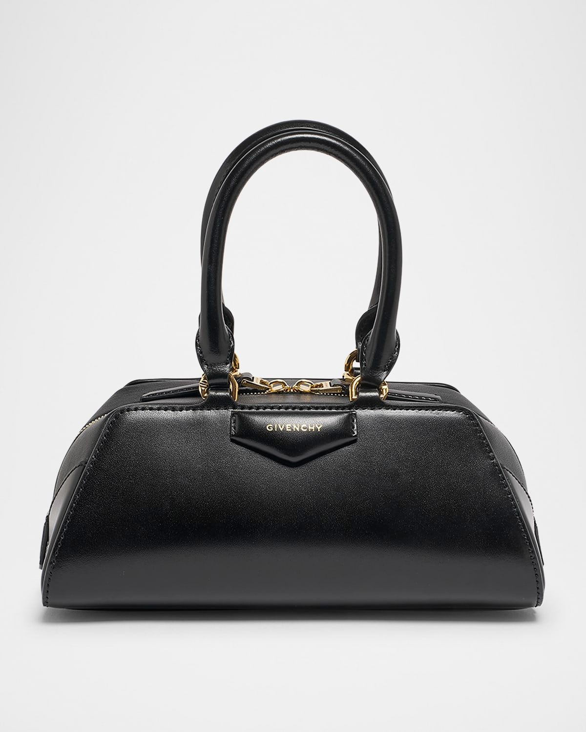 Antigona Mini Top-Handle Bag in Box Leather
