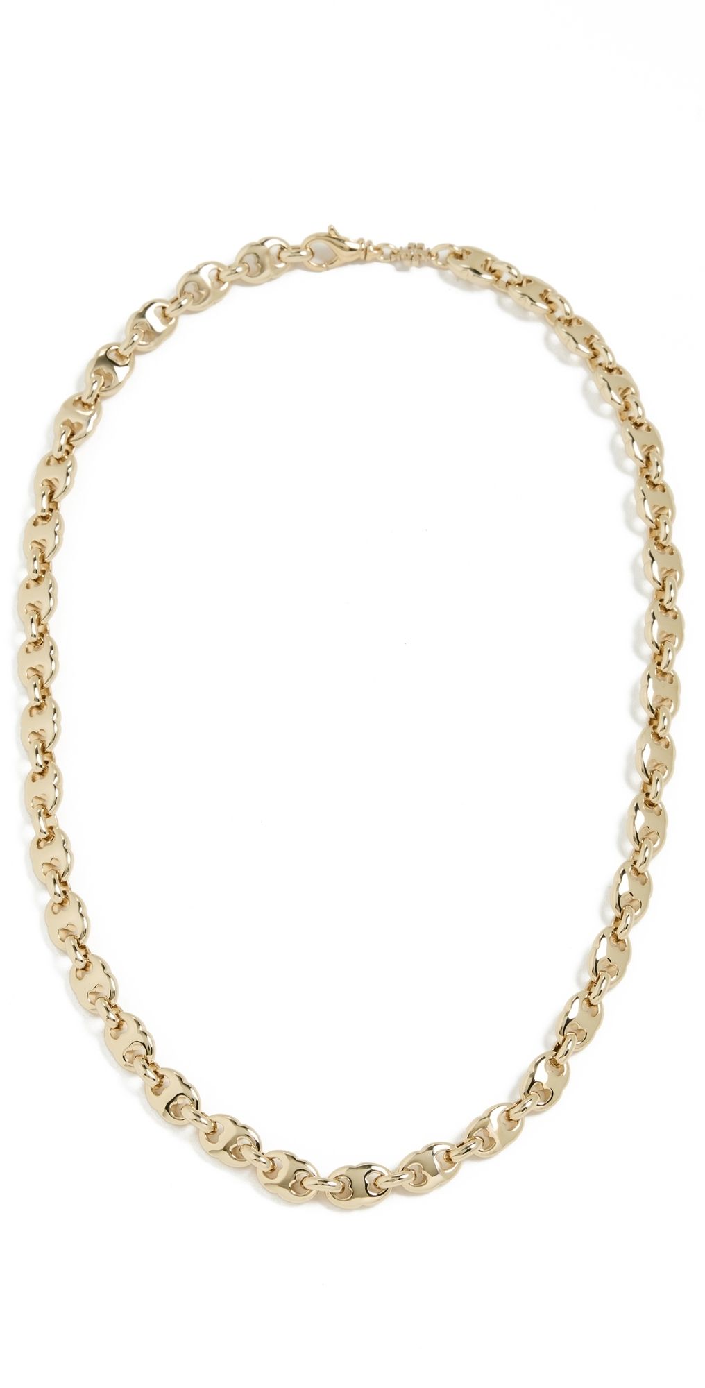 Tory Burch Delicate Gemini Link Necklace Light Brass One Size