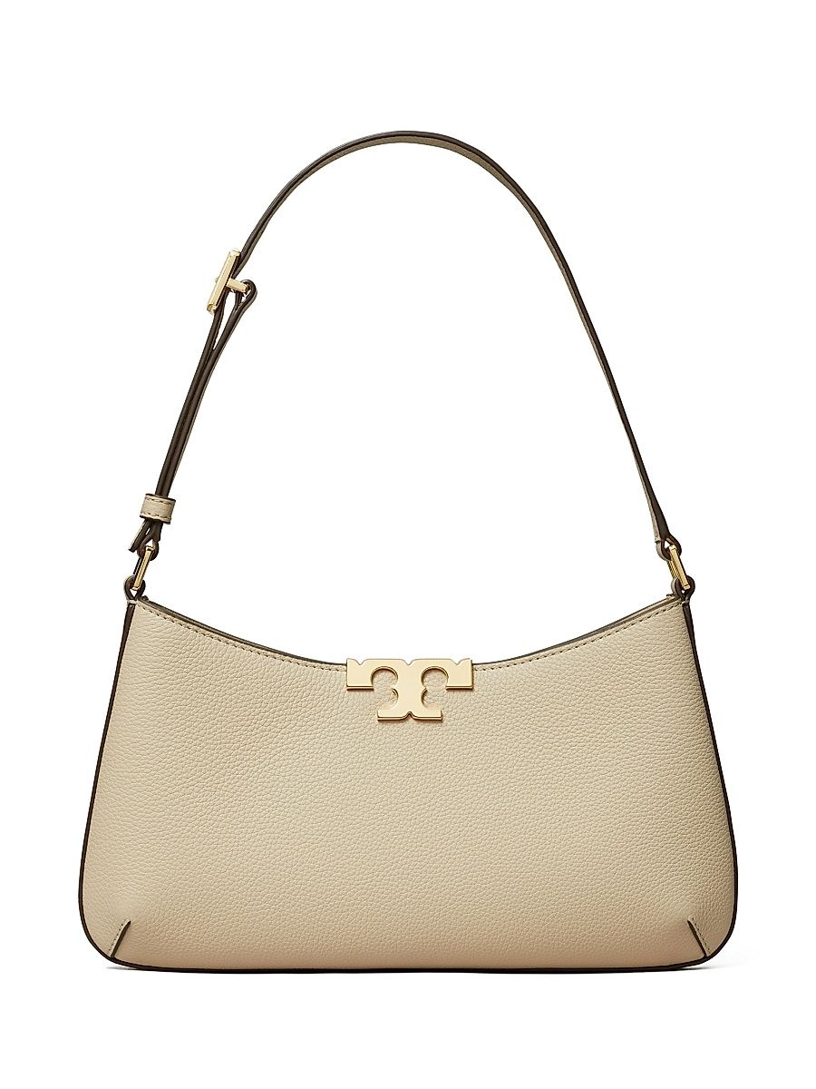 Women's Eleanor Soft Slim Pebbled Leather Shoulder Bag - Sea